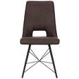 Stuhl Grau/Schwarz - Schwarz/Grau, MODERN, Holz/Textil (47/91.5/61cm) - Mömax modern living