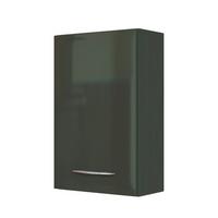 Oberschrank Florida in Grau/Graphitfarben - Grau, MODERN, Holzwerkstoff/Metall (40/64/20cm)