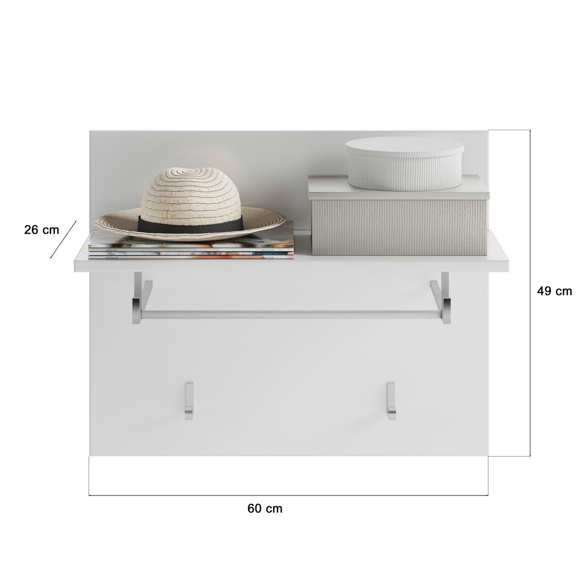 Predsobna Omara Linus, 4-Delna V Beli Barvi - bela/visoki sijaj, Design, leseni material (115/197/37cm) - MID.YOU