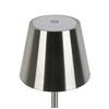 PORTABEL LAMPA MUSI - vit/nickelfärgad, Modern, metall/plast (12/30cm) - Mömax