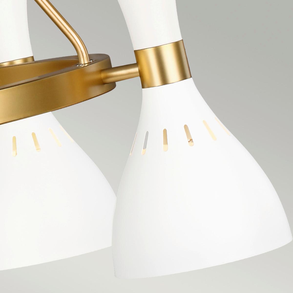 Luster Joan Fe-Joan5-Mw - bijela/boje mjeda, Konvencionalno, metal (81.3/89.3 cm) - Elstead Lighting