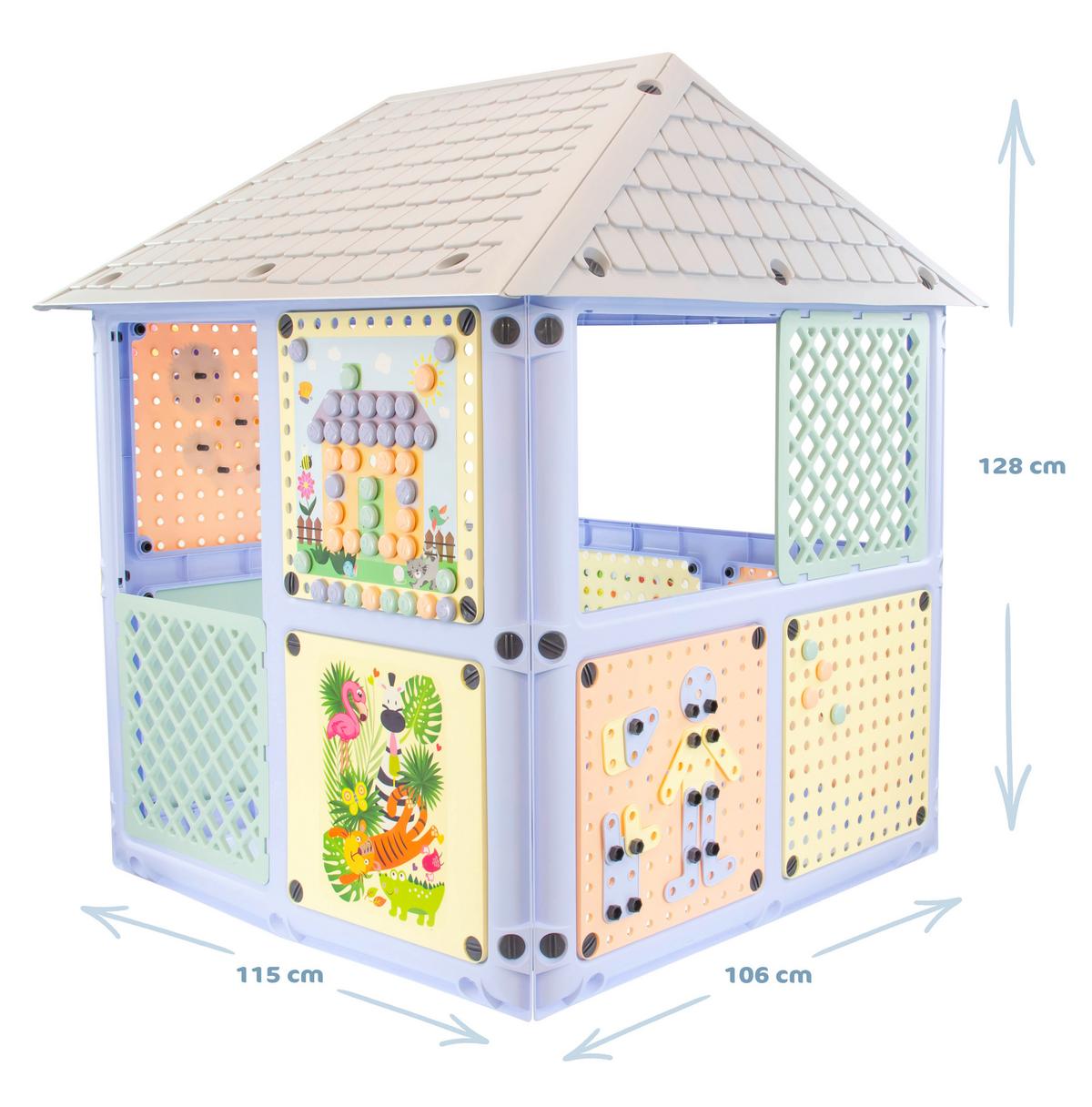 Spielhaus Smart House Multicolor - Multicolor, KONVENTIONELL, Kunststoff (115/128/106cm)
