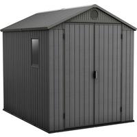 Kerti Ház Darwin 6x8 - szürke, műanyag (190/221/244cm)