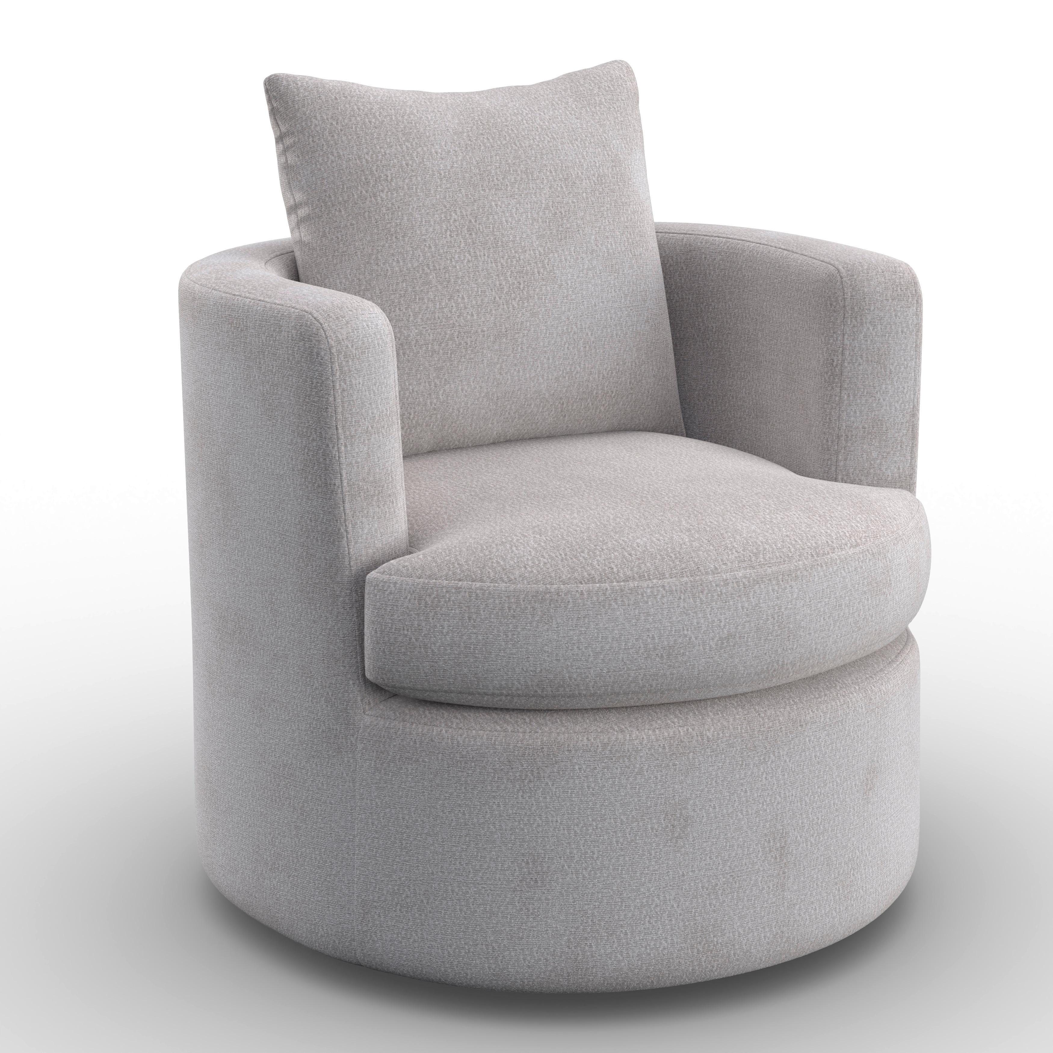 Sessel Marieta Chenille Greige - Greige/Beige, MODERN, Holz/Textil (76/84/78cm)