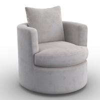 Sessel Marieta Chenille Greige - Greige/Beige, MODERN, Holz/Textil (76/84/78cm)
