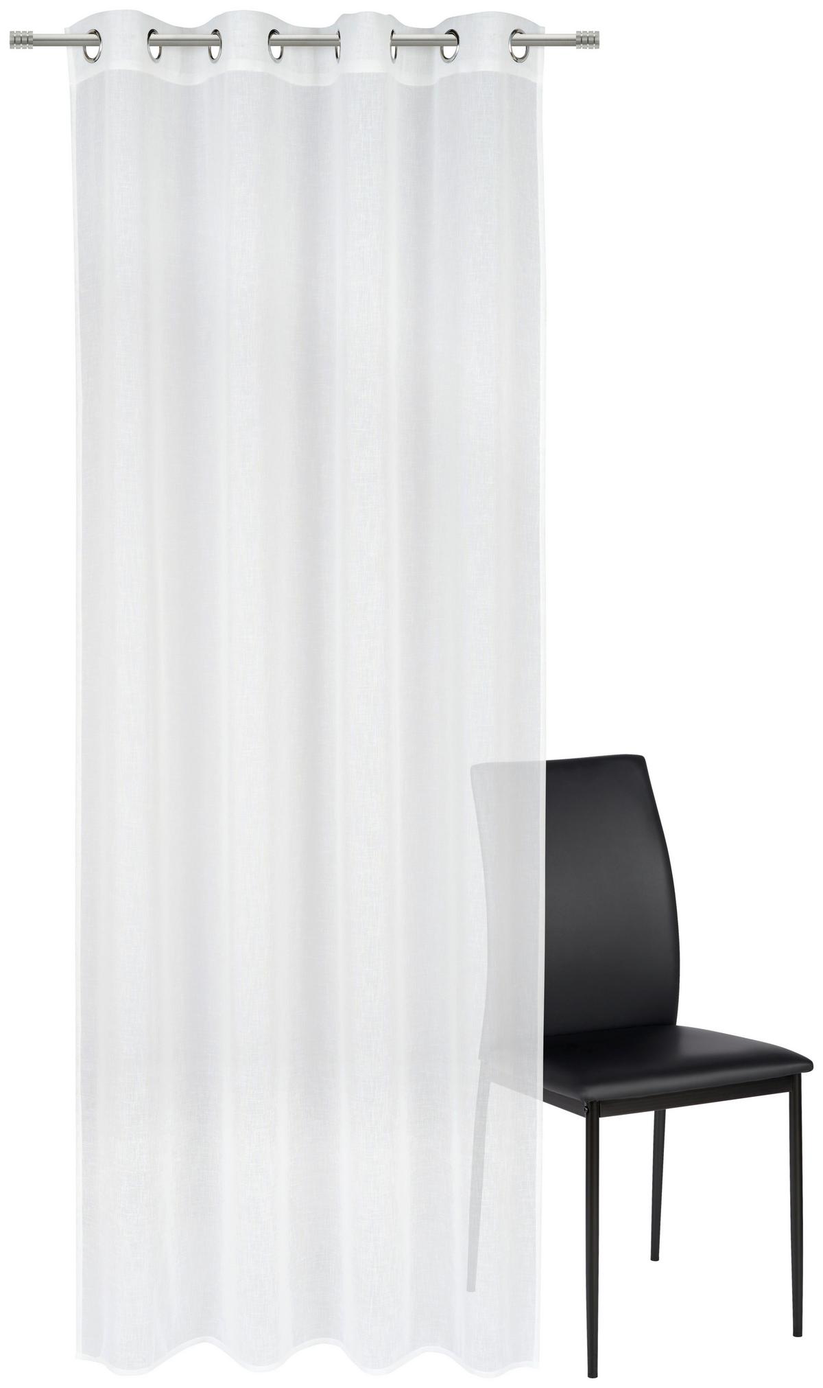 ZASŁONA NA PRZELOTKACH HENRY - biały, Basics, tkanina (140/245cm) - Esposa