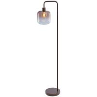 LAMPA STOJĄCA TINA - czarny/brązowy, Trend, metal/szkło (35,5/23/160cm) - Collet's Monde
