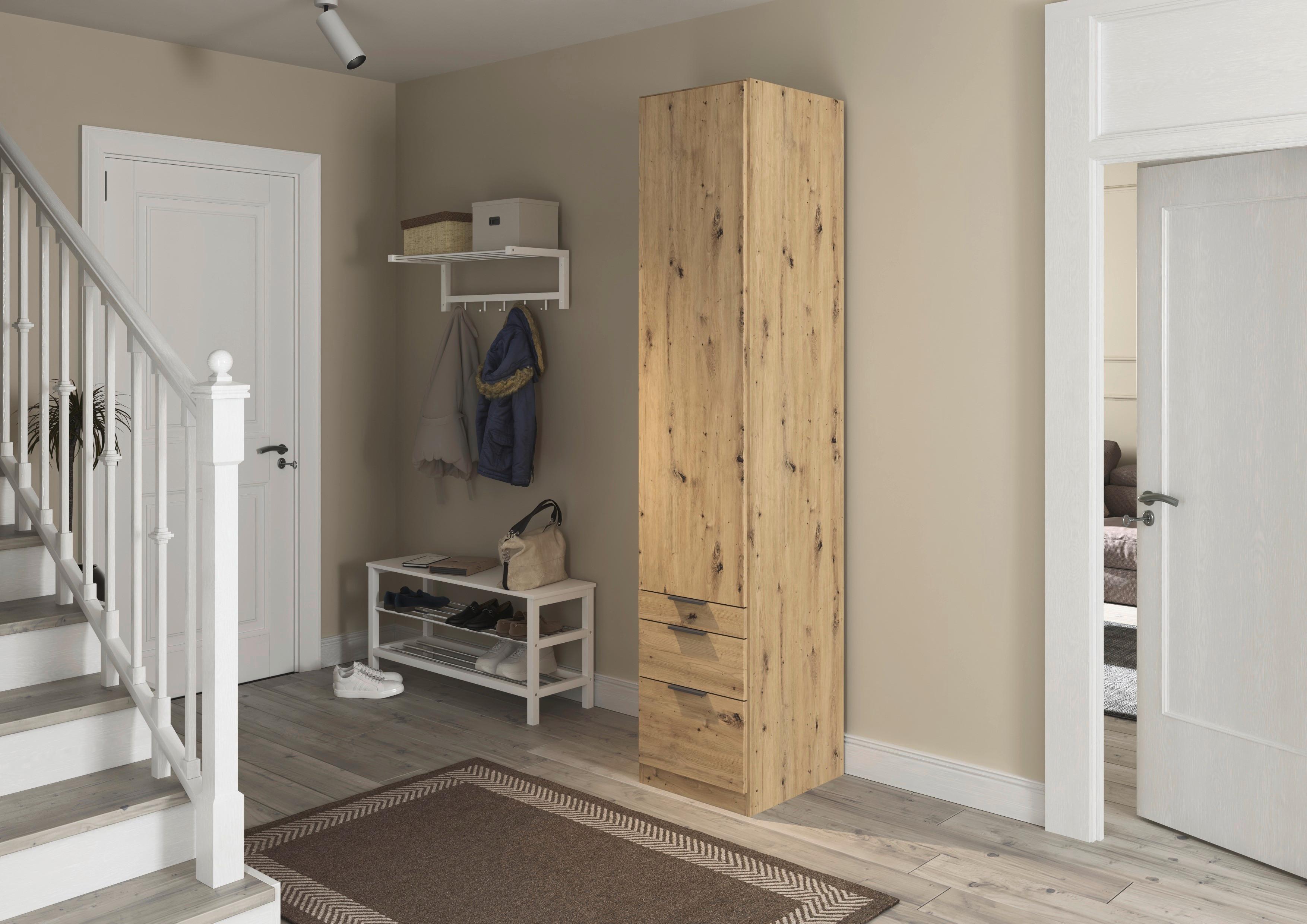 Ormar S Klasičnim Vratima Alabama - siva/tamno siva, Moderno, drvni materijal (47/229/54cm) - Modern Living