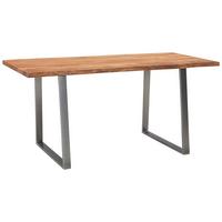 Pisalna Miza Wl7.266 - barve kroma/barve akacije, Moderno, kovina/les (120/60/76cm) - MID.YOU