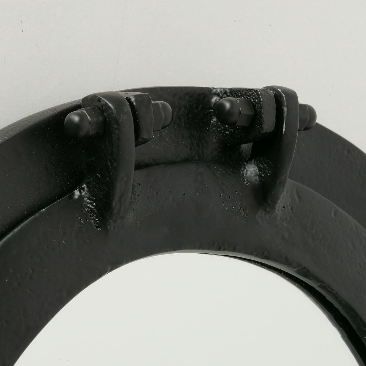 Decorațiune de perete Bully - negru, Design, sticlă/metal (26cm) - Modern Living