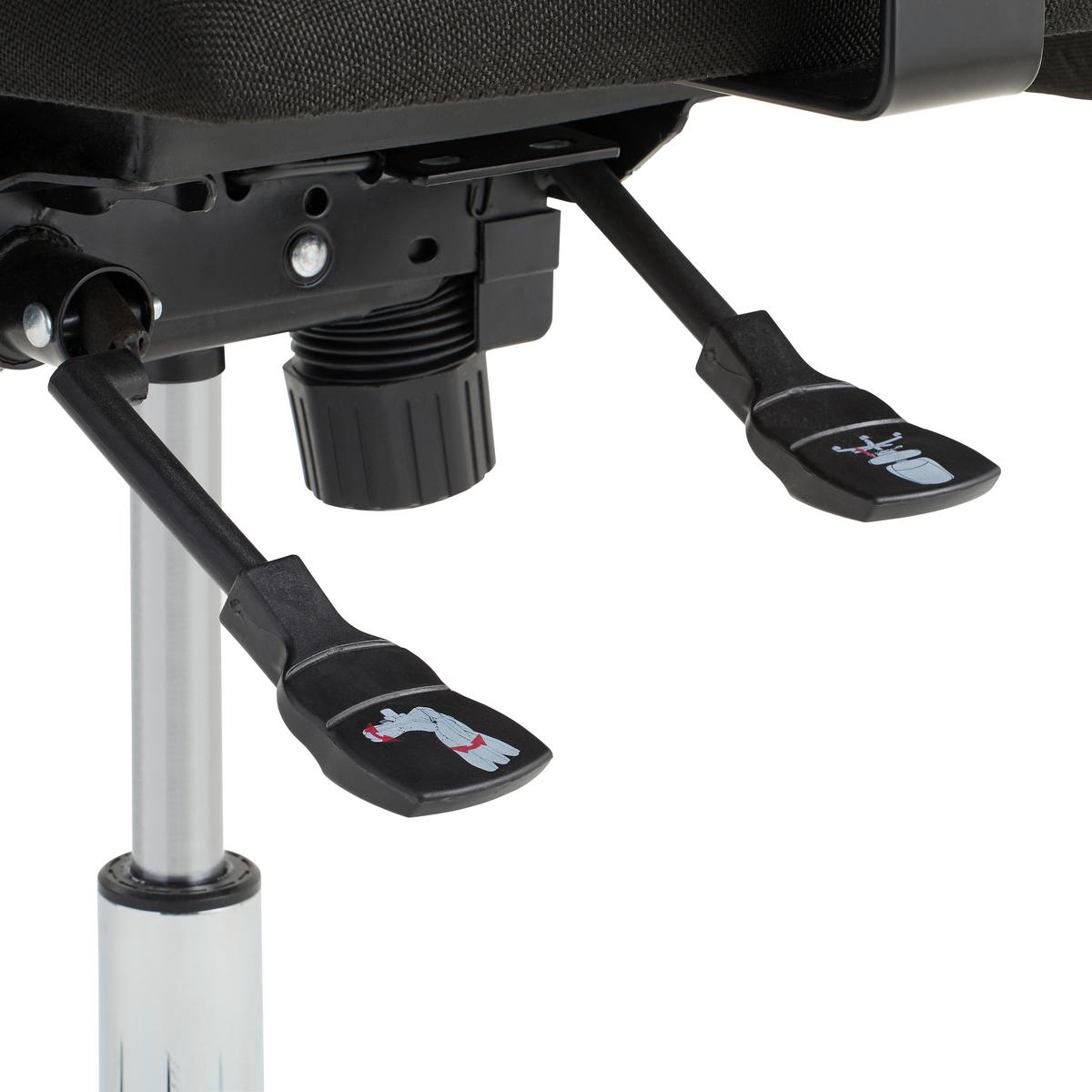 KRZESŁO OBROTOWE SITNESS PROFI G1 - czarny/kolor chromowy, Design, tworzywo sztuczne/metal (47,5/100-109/48,5cm) - Topstar