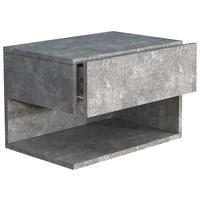 Nočna Omarica Usal Xl 45, Beton - siva, Moderno, leseni material (45/30/32cm) - MID.YOU