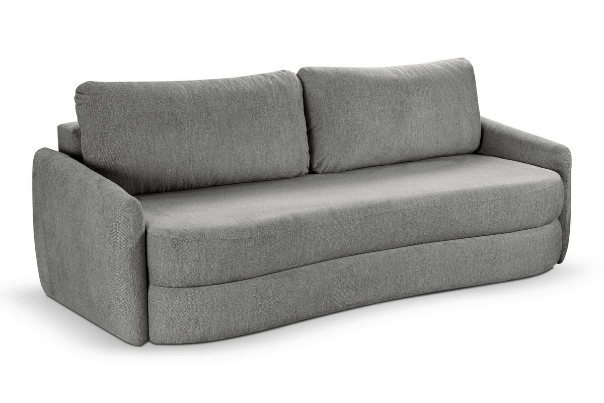 Schlafsofa Diana Grau - Schwarz/Grau, Basics, Holz/Kunststoff (231/93/108cm) - MID.YOU