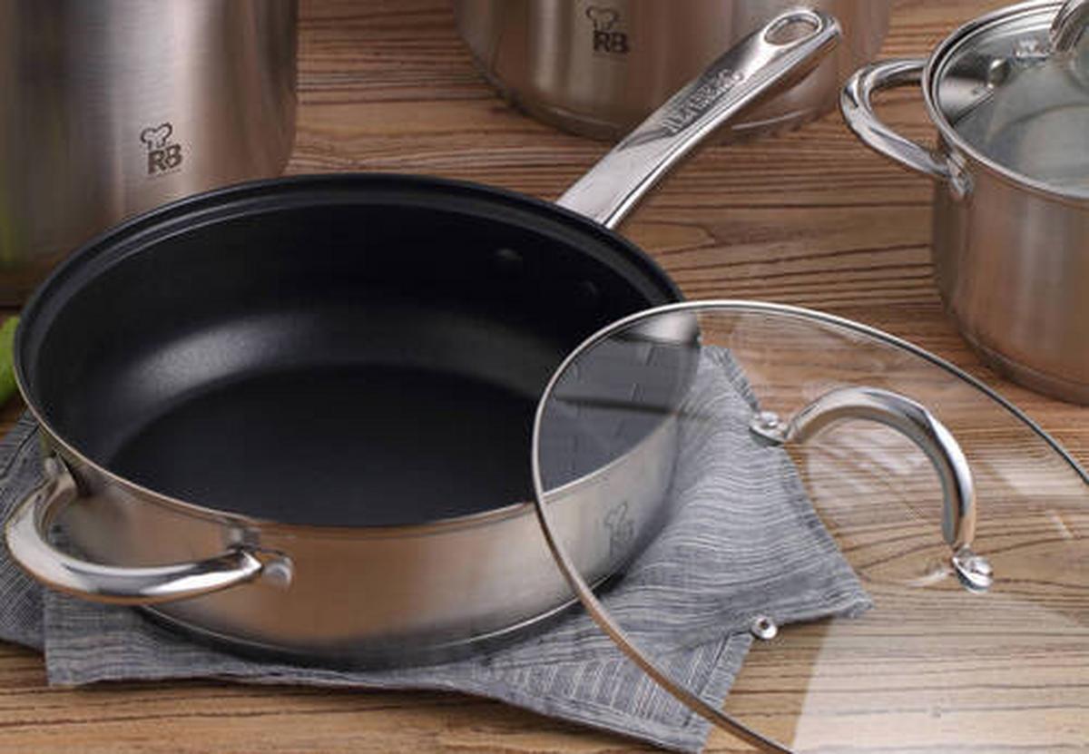 Kochtopset Jumbo, 12-teilig - Edelstahlfarben/Transparent, MODERN, Glas/Metall