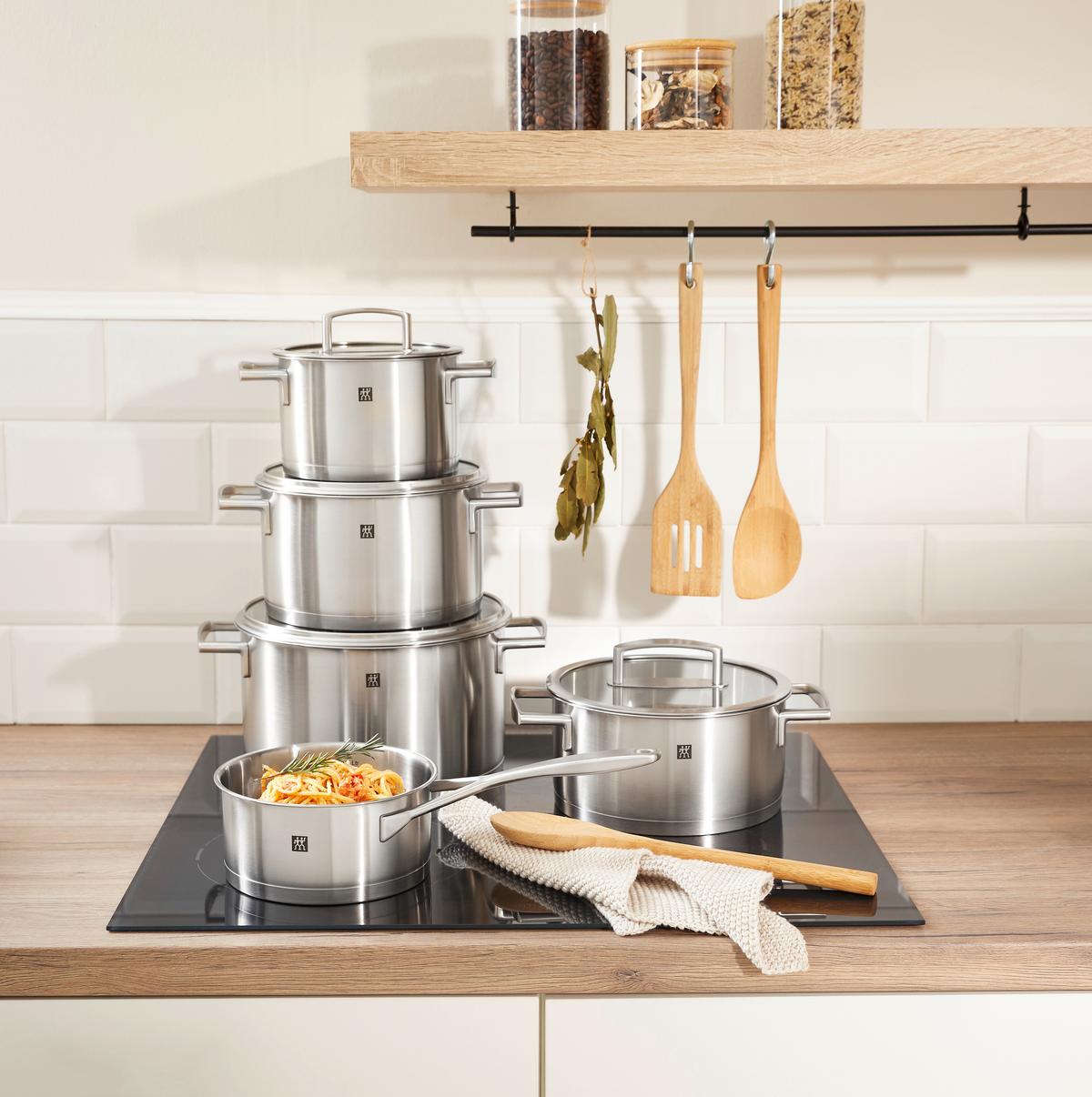 ZESTAW GARNKÓW 1006216 ZWILLING - kolor stalowy, Design, metal/szkło - Zwilling