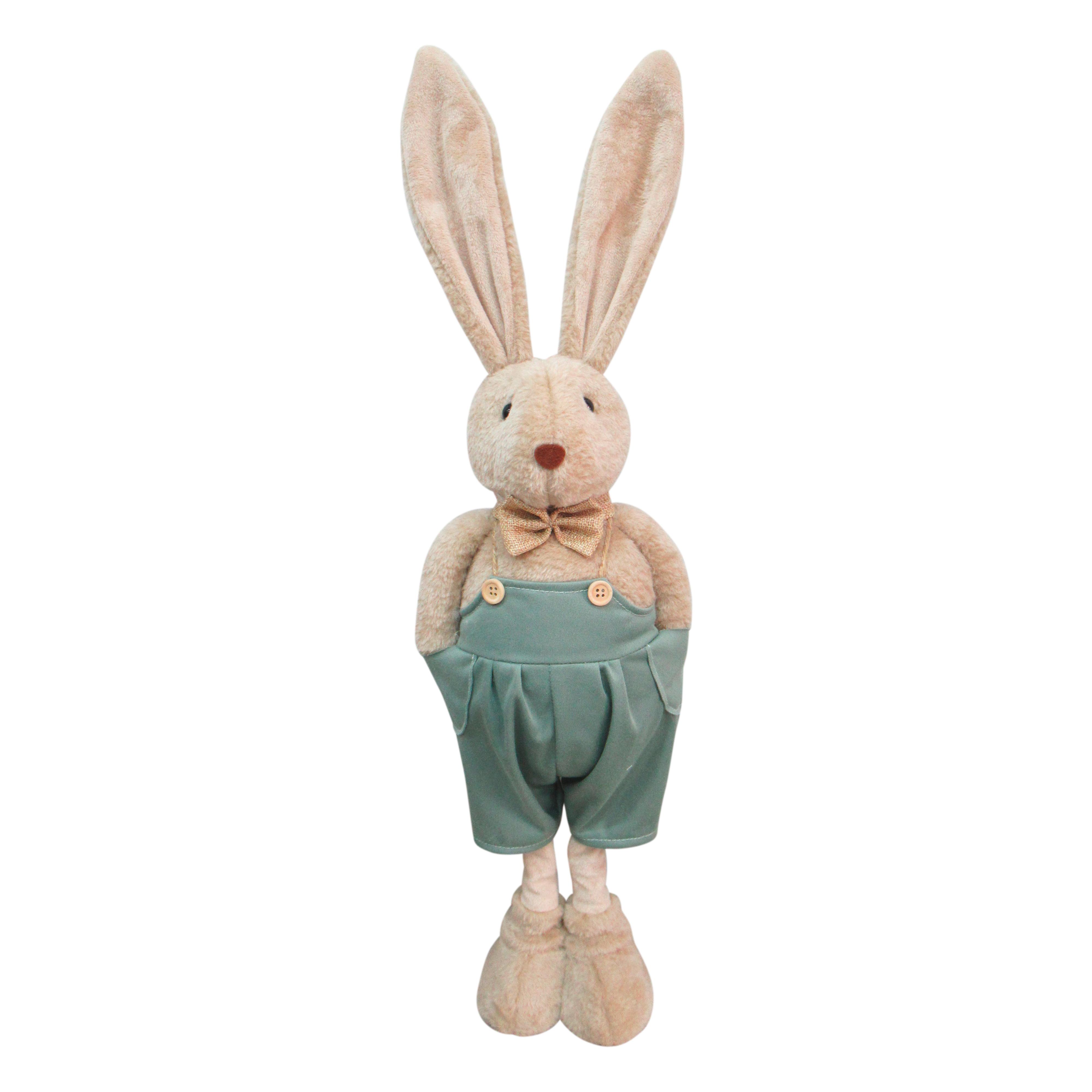 Osterhase Lotta Grün/Hellbraun - Mintgrün, Textil/Stein (22/46-60/11cm) - Mömax