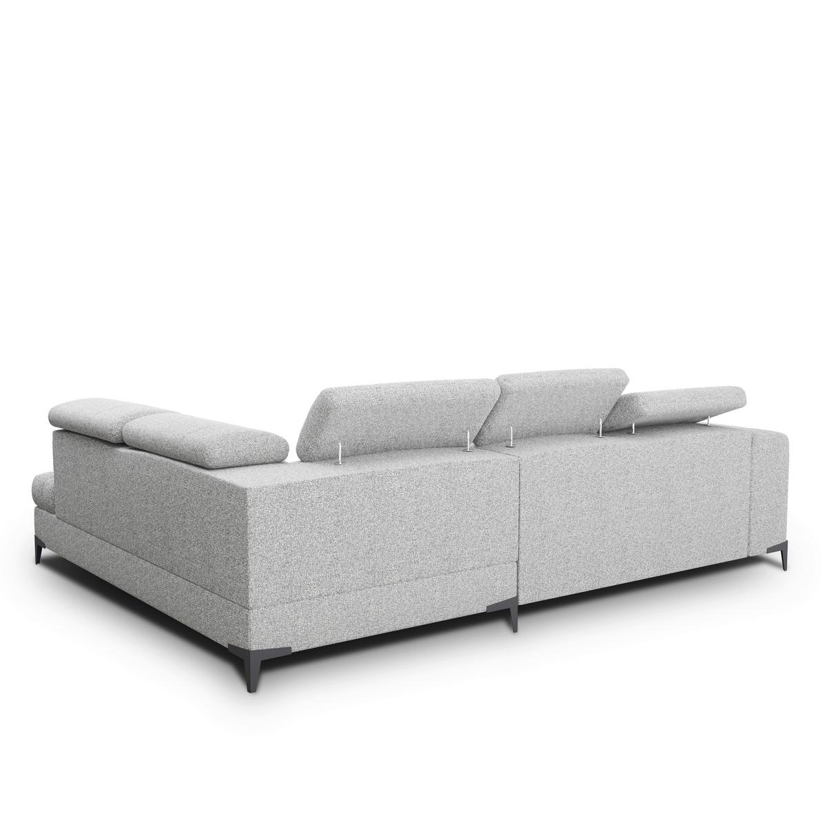 Sarokkanapé Mason - világosszürke/krémszínű, Modern, műanyag/faalapú anyag (271/211cm) - Mömax