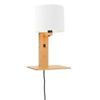 Stenska Svetilka Andes, Bela, Bambus - bela/naravne barve, Trend, tekstil/les (19/24/36cm) - Good & Mojo