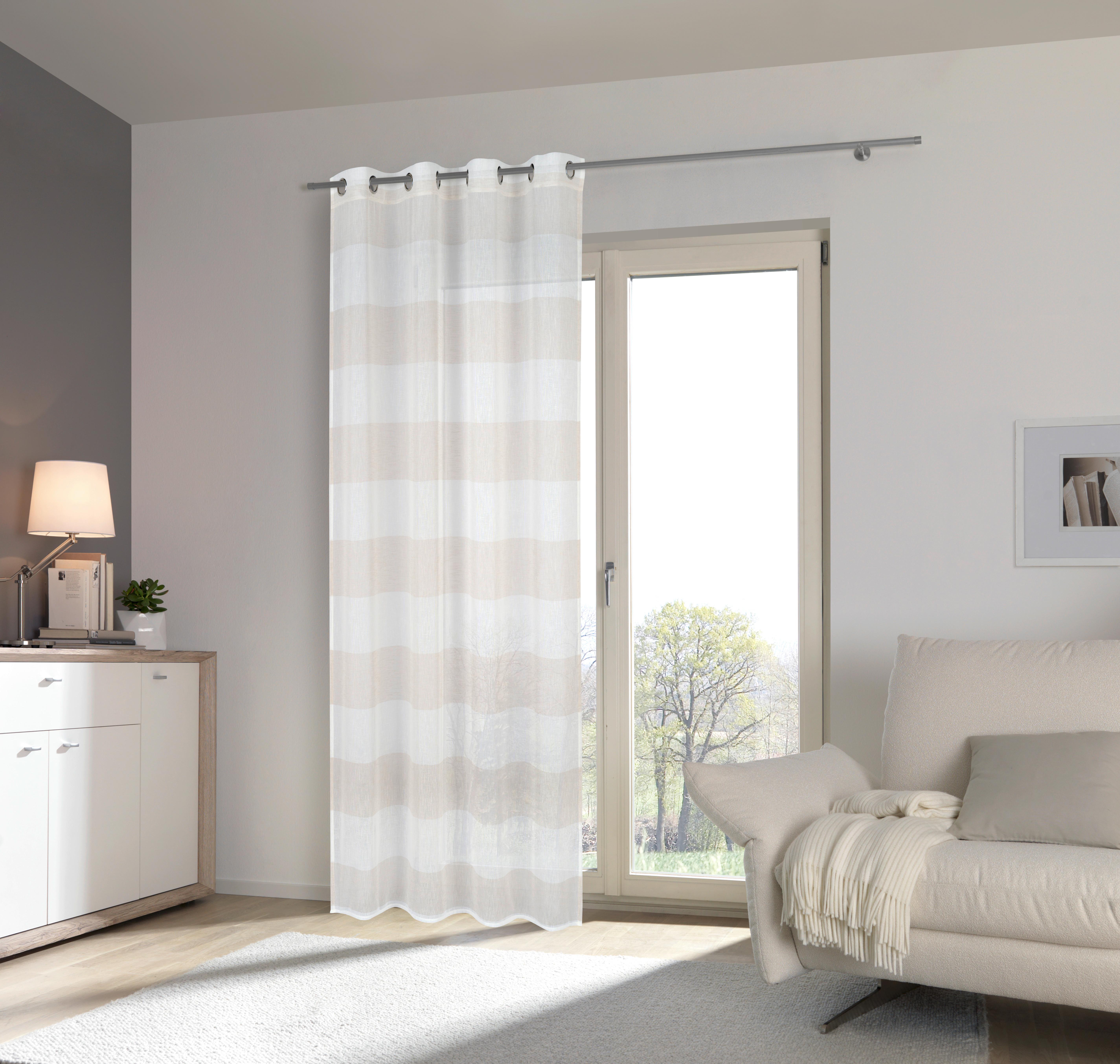 ZASŁONA NA PRZELOTKACH HENDRIK - beżowy, Design, tkanina (140/245cm) - Esposa