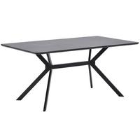 Esstisch Bruno Schwarz L: 200 cm - Schwarz, Design, Holzwerkstoff/Metall (200/90/75cm) - Livetastic