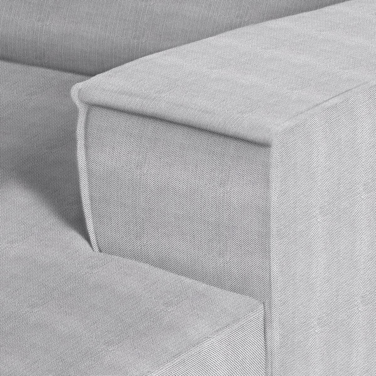 Wohnlandschaft Loft in Hellgrau - Hellgrau/Schwarz, Modern, Kunststoff/Textil (265/75/172cm) - Mömax