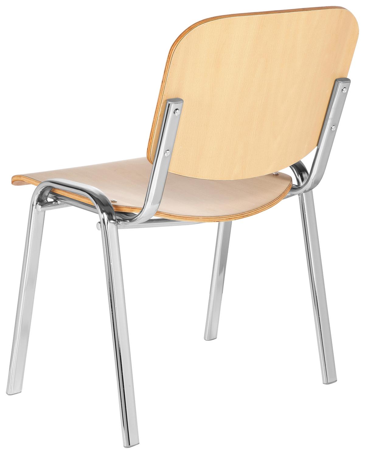Konferenčni Stol Xt 600, Barva Bukve - barve kroma/barve bukve, Basics, kovina/les (58/81/48cm) - MID.YOU