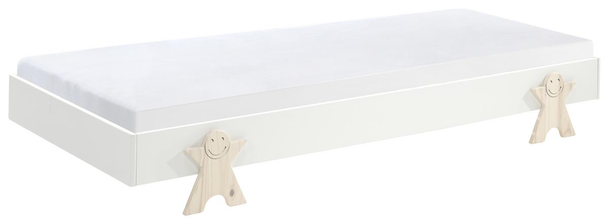 Kinder-/Juniorbett Modulo ca.90x200 cm Weiß - Weiß, MODERN, Holz/Holzwerkstoff (90/200cm) - MID.YOU