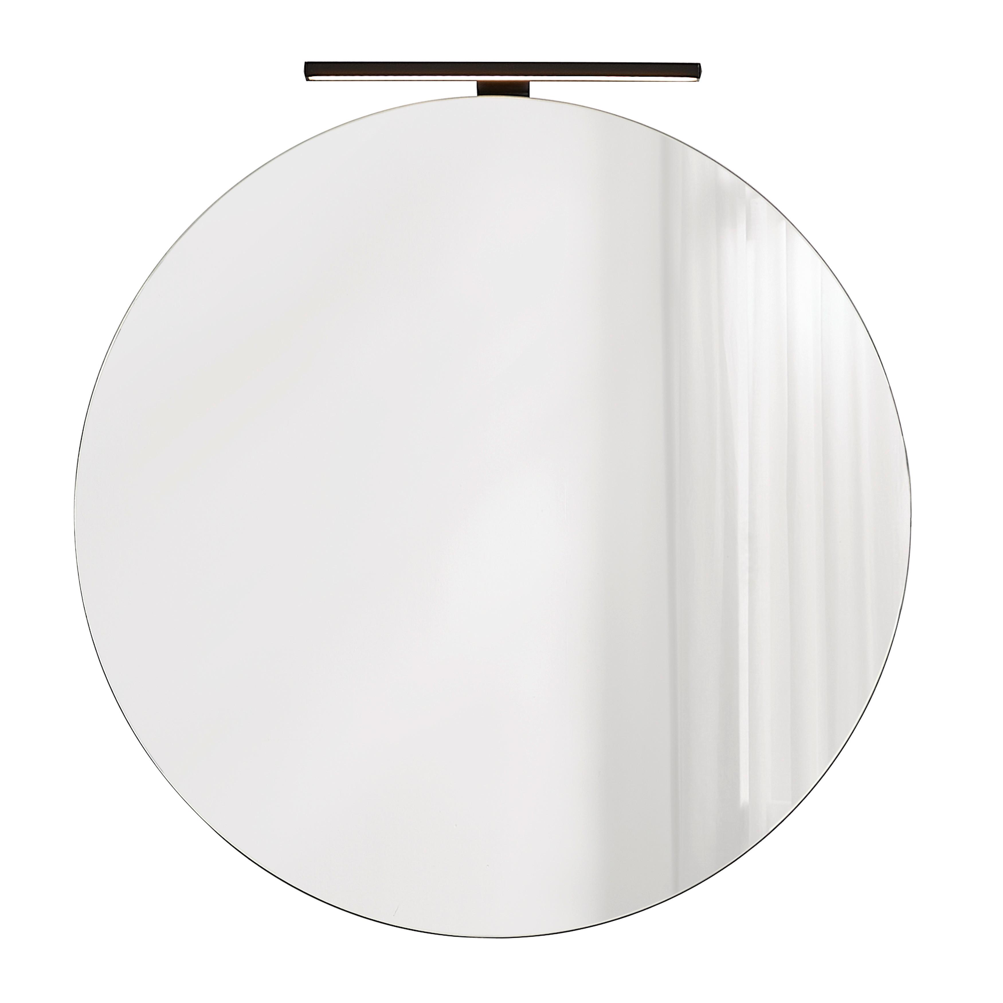 Spiegelschrank Venezia in Schwarz - Schwarz, LIFESTYLE, Glas/Holzwerkstoff (65/65/25cm) - Mömax