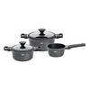SET DE CASSEROLES BLACK LINE - clair/noir, KONVENTIONELL, matière synthétique/verre - Gourmesto