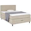 Boxspring Krevet Kleopatra - krem, Konvencionalno, drvni materijal/tekstil (140/200cm) - Modern Living