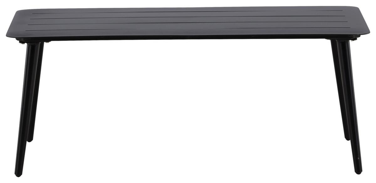 LOUNGETISCH LINA - Schwarz, KONVENTIONELL, Metall (100/60/40cm) - Gardenson