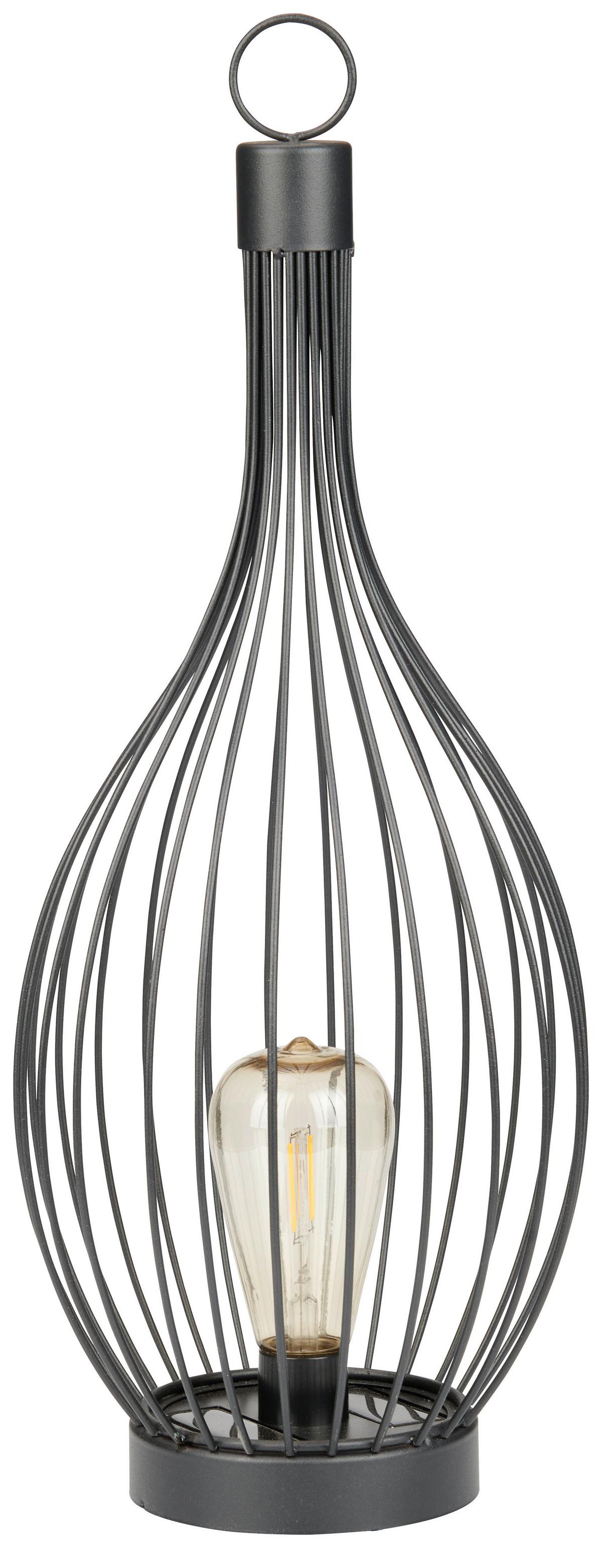 Solarleuchte Finja max. 0,02 Watt - Schwarz, Modern, Kunststoff/Metall (20/50cm) - Modern Living