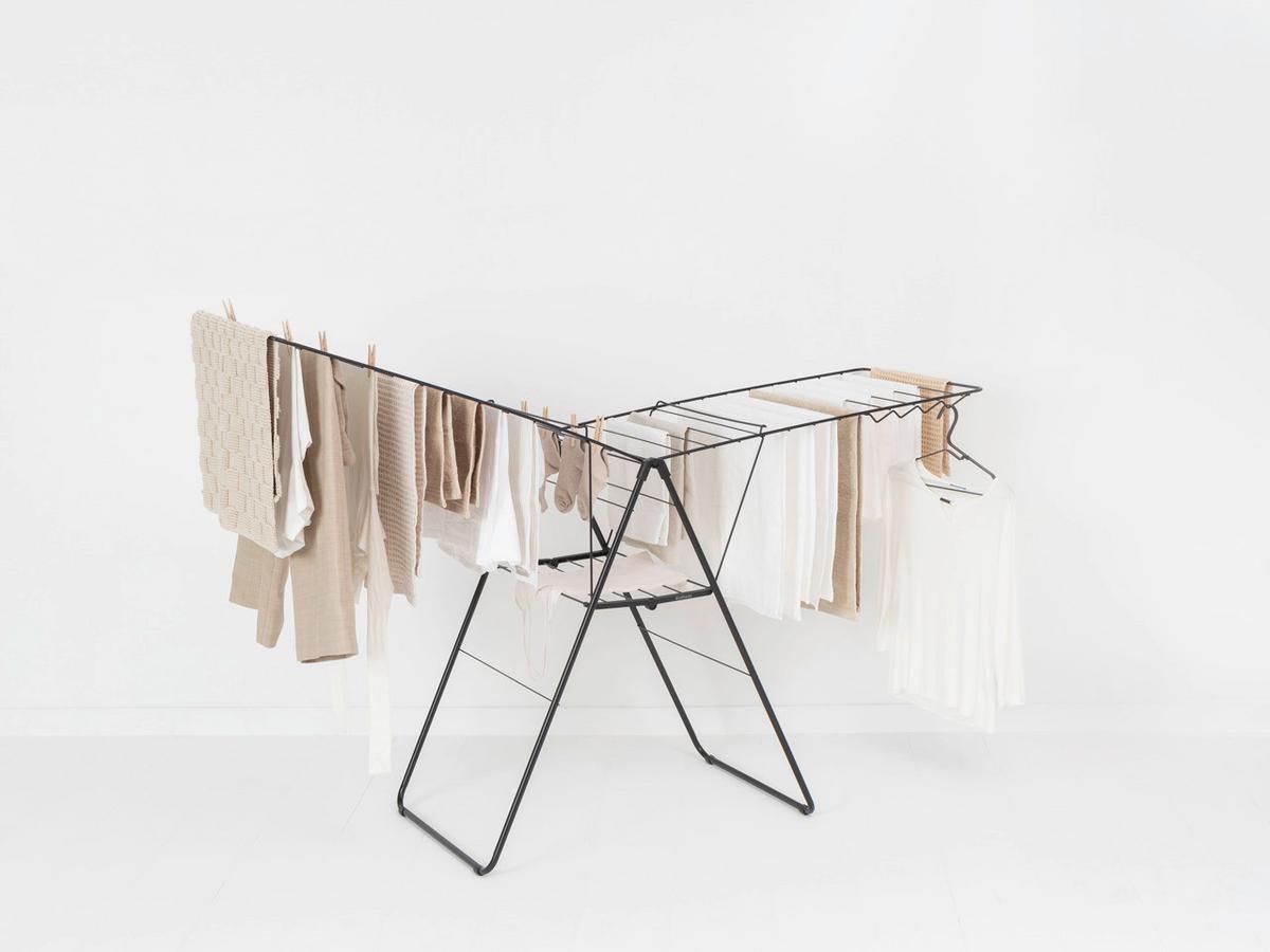 SUSZARKA STOJĄCA 403460 - czarny, Basics, metal (59.2/98.4/5cm) - Brabantia