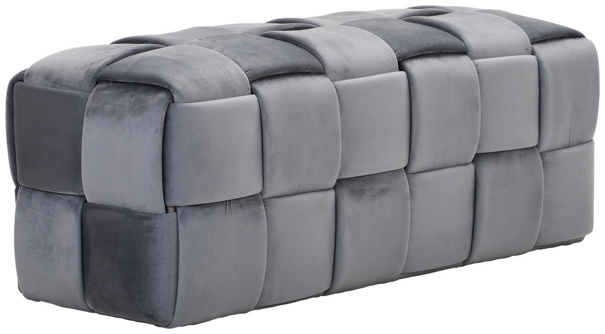 ŁAWKA LUCA - ciemnoszary, Trend, tkanina (108/43/44cm) - Xora