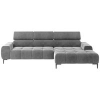 Kutna Garnitura Imperia Mini - siva/crna, Moderno, tekstil/metal (270/177cm) - Modern Living