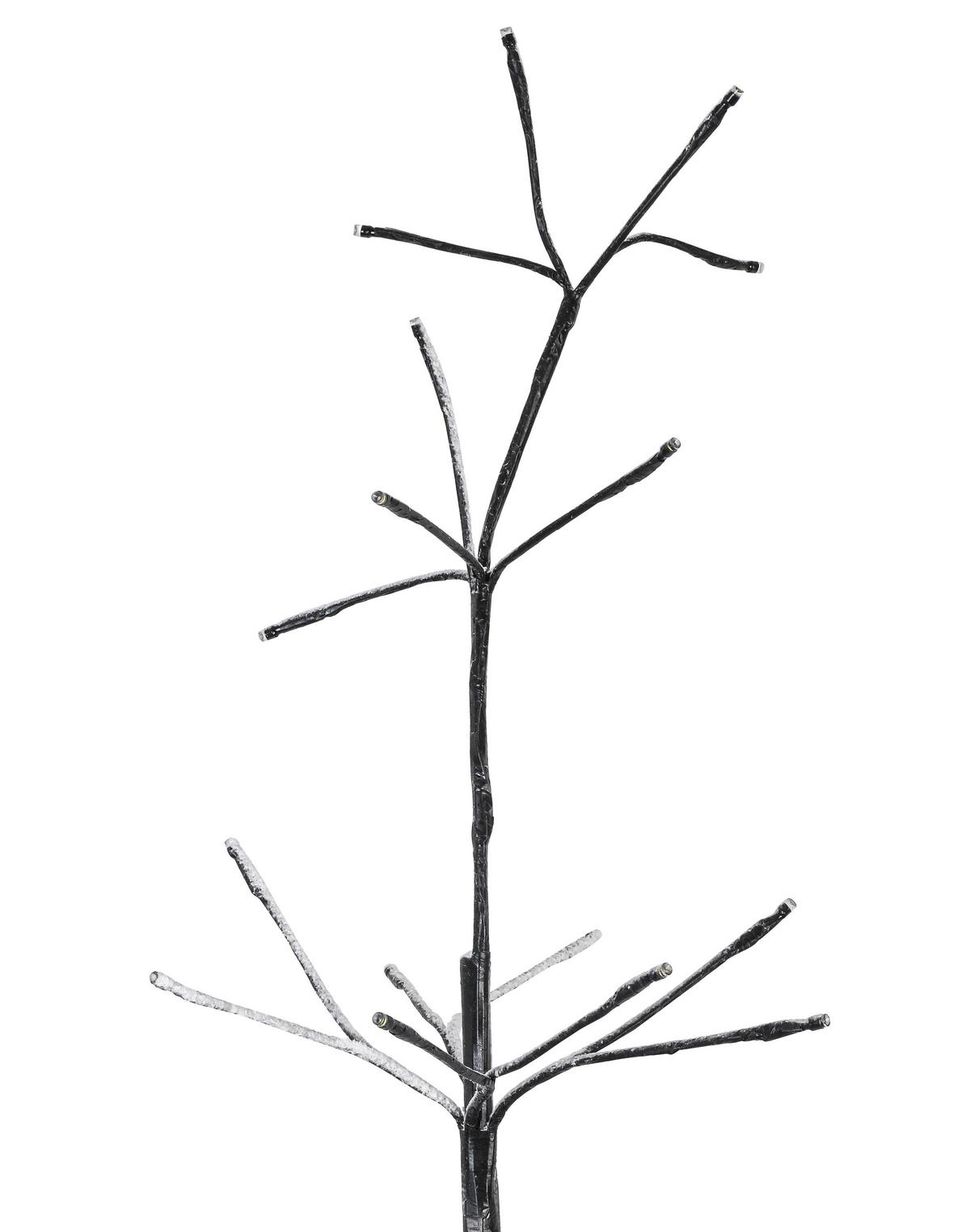 LED-Dekoleuchte Tree Schwarz max. 2,5 Watt - Schwarz/Weiß, MODERN, Kunststoff/Metall (175cm) - Mömax