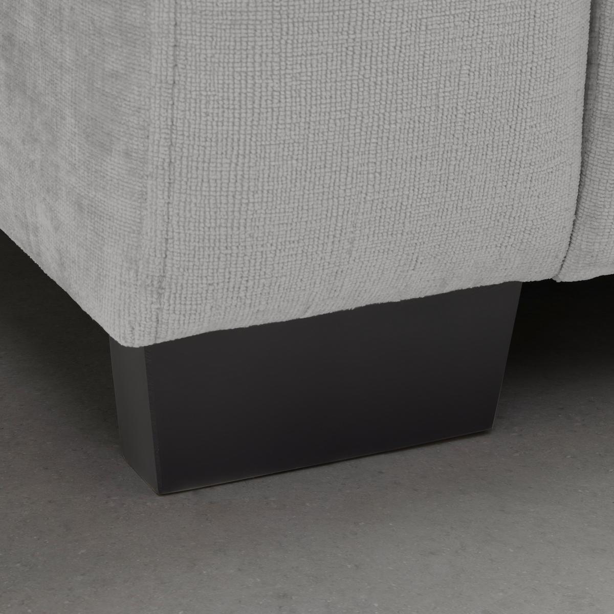 Bigsofa Matteo Silberfarben - Silberfarben/Schwarz, MODERN, Holz (246/93/124cm) - Based