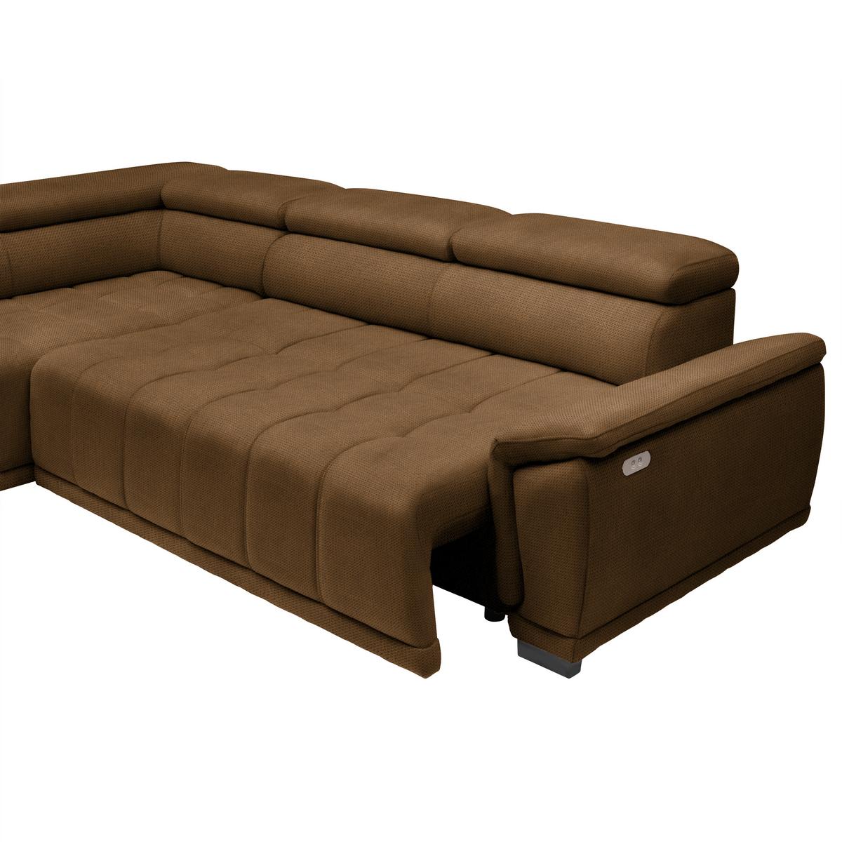 Kutna Garnitura Gremio - boje hrđe/crna, Moderno, tekstil/plastika (206/283cm) - Modern Living