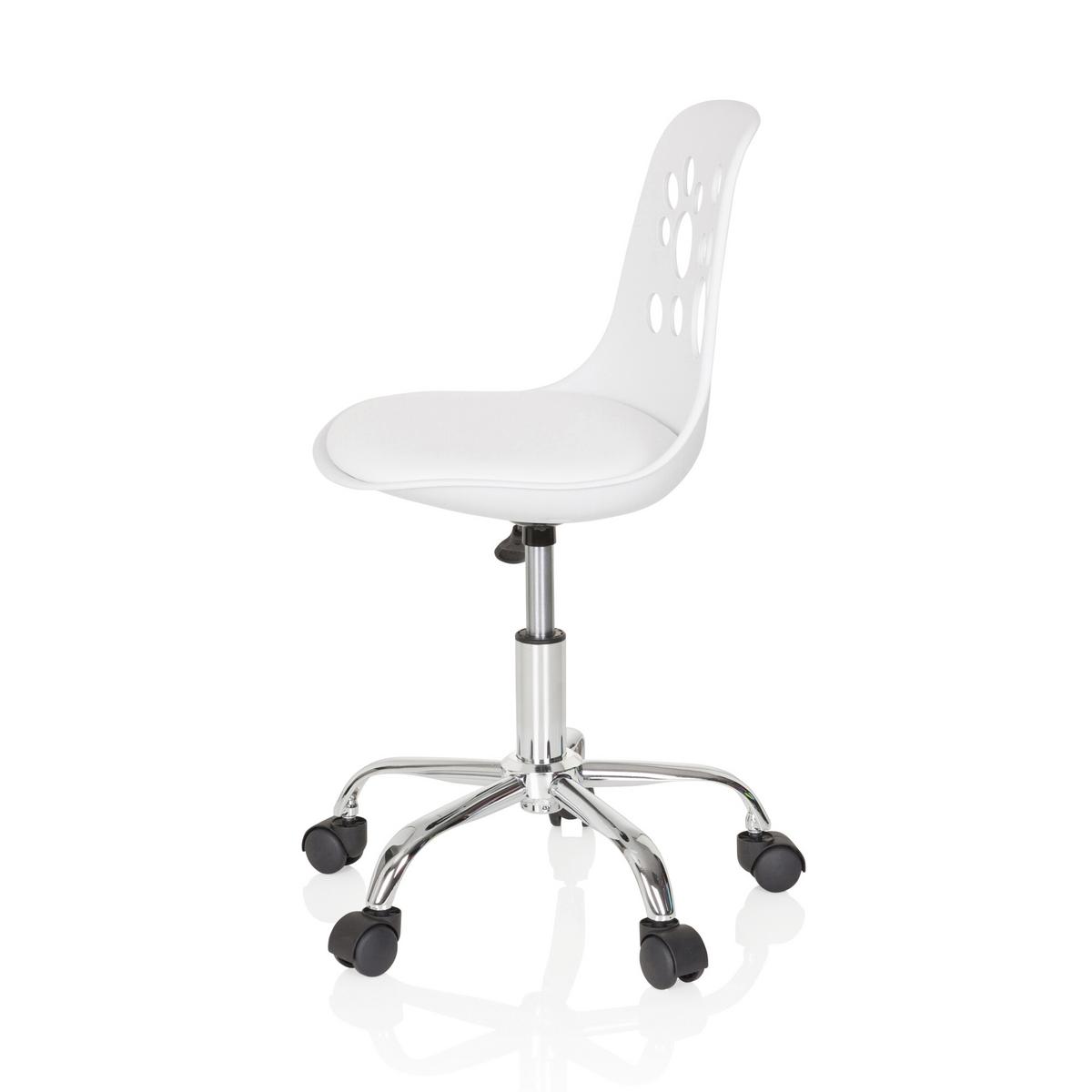 Mladinski Vrtljivi Stol Fancy I, Bela - bela, Moderno, umetna masa/tekstil (40/72-82/44cm) - MID.YOU
