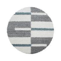 Hochflorteppich Gala Türkis Ø ca. 160cm - Türkis, Design, Textil (160/160cm) - Novel