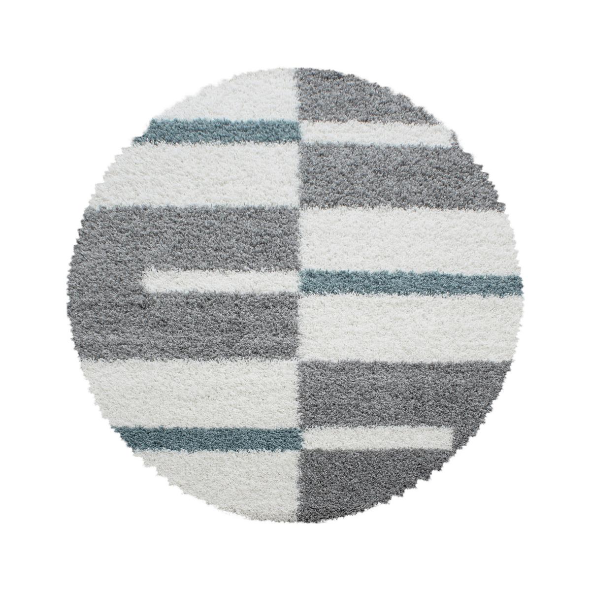 Hochflorteppich Gala Türkis Ø ca. 160cm - Türkis, Design, Textil (160/160cm) - Novel
