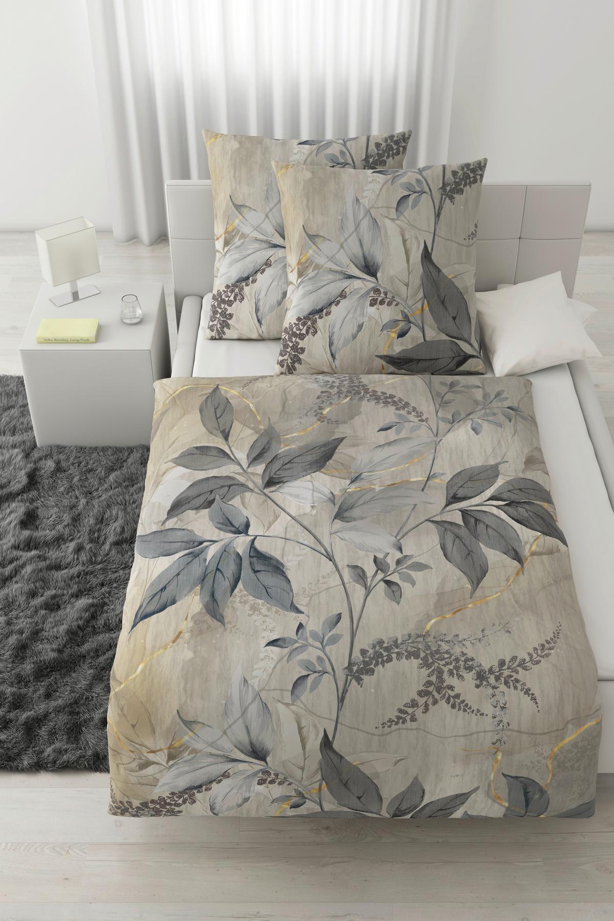 Bettwäsche Chiara XXL Beige ca. 200x200cm - Beige, KONVENTIONELL, Textil (200/200cm) - Modern Living