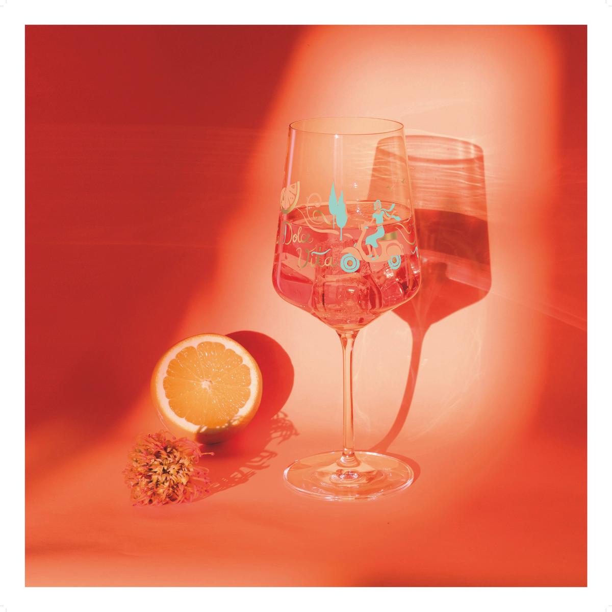 KIELISZEK DO SZPRYCERA 6191004 - beżowy/turkusowy, Lifestyle, szkło (20,3/26,6/19,4cm) - Ritzenhoff