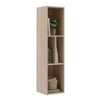 Wandregal Siena Eichefarben - Eichefarben, MODERN, Glas/Holzwerkstoff (30/125/30cm) - Premium Living
