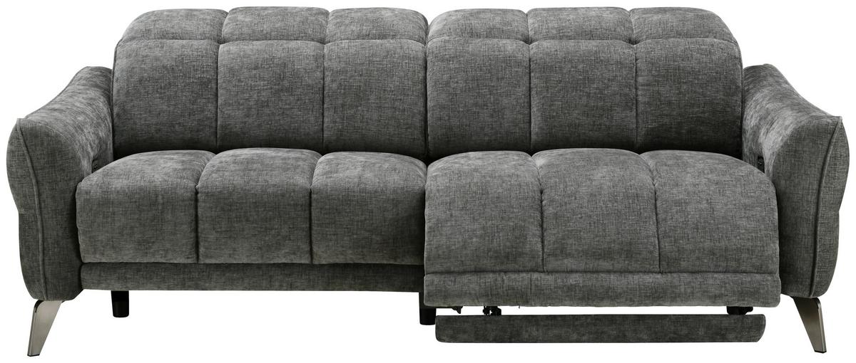 Zofa Jupiter, Temno Siva - temno siva/črna, Design, kovina/tekstil (216/79/106cm) - Livetastic