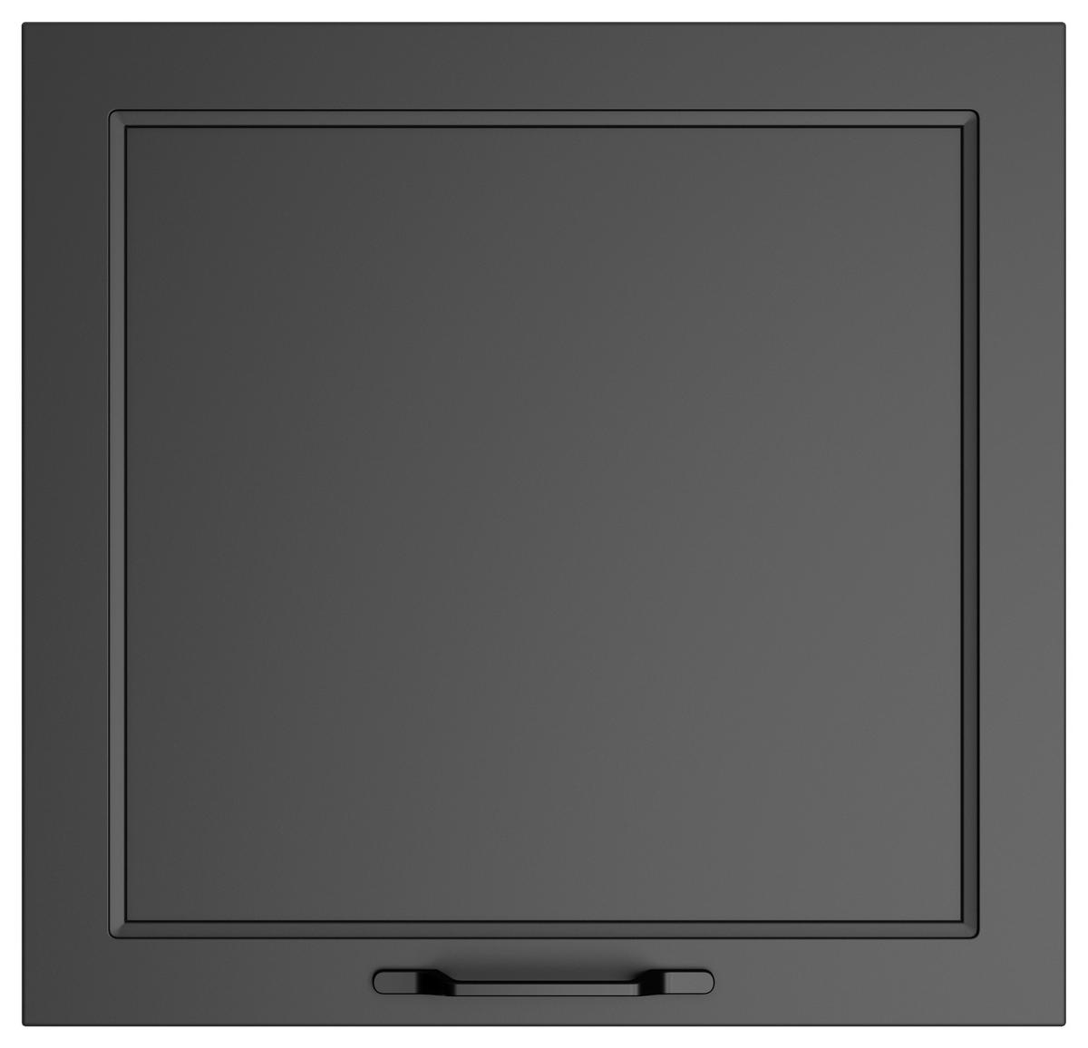 Küchenoberschrank Meran ca. 60x57x34 cm Grau - Schwarz/Grau, LIFESTYLE, Holzwerkstoff/Metall (60/57/34cm) - Held