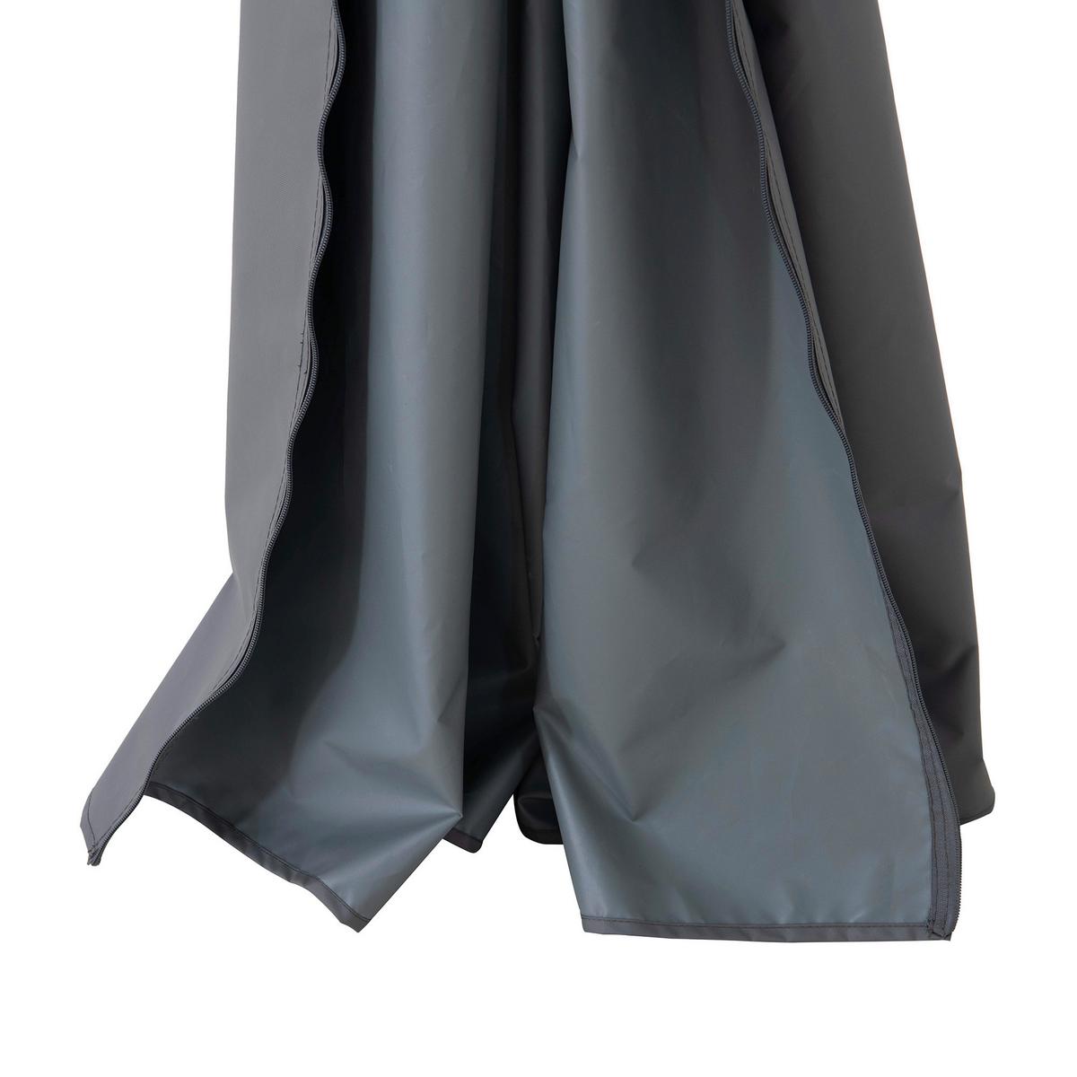 Vorhang Matterhorn Grau ca. 290x210 cm - Grau, Basics, Kunststoff (290/210cm) - Modante