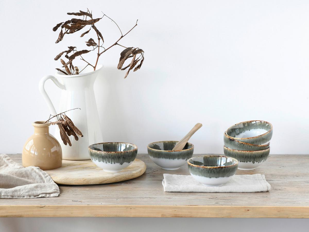 Set Skodelic Za Omake Cascade Stein, 6-Delni - siva/bela, Design, keramika (11,5cm) - Creatable