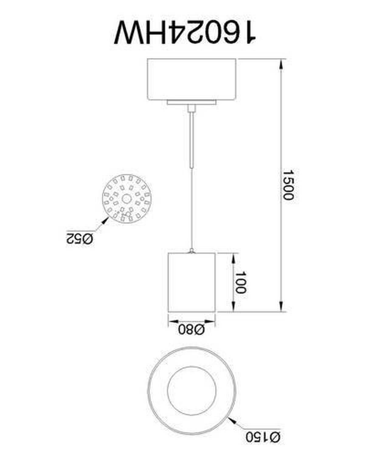 LED-HÄNGELEUCHTE 16024HW  BELINDA - Klar/Weiss, Design, Glas/Kunststoff (15/150cm) - Globo