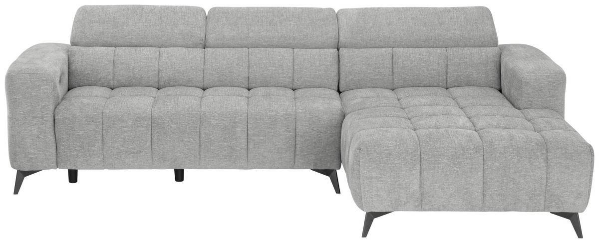 Sarokkanapé Melbourne - szürke, Modern, textil/fa (285/182cm) - Based